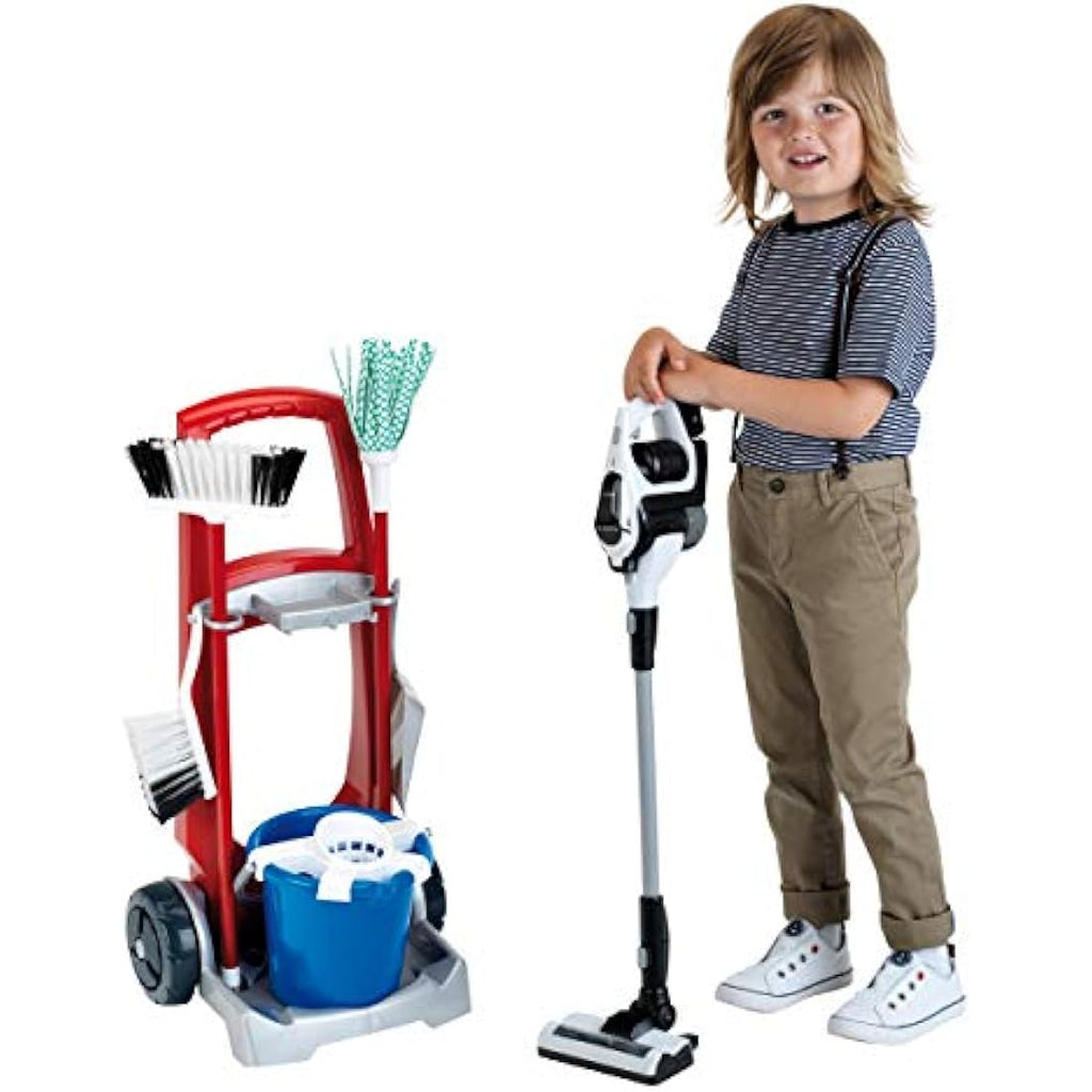 Theo Klein Bosch Toy Cleaning Trolley & Vacuum Cleaner Set for Kids