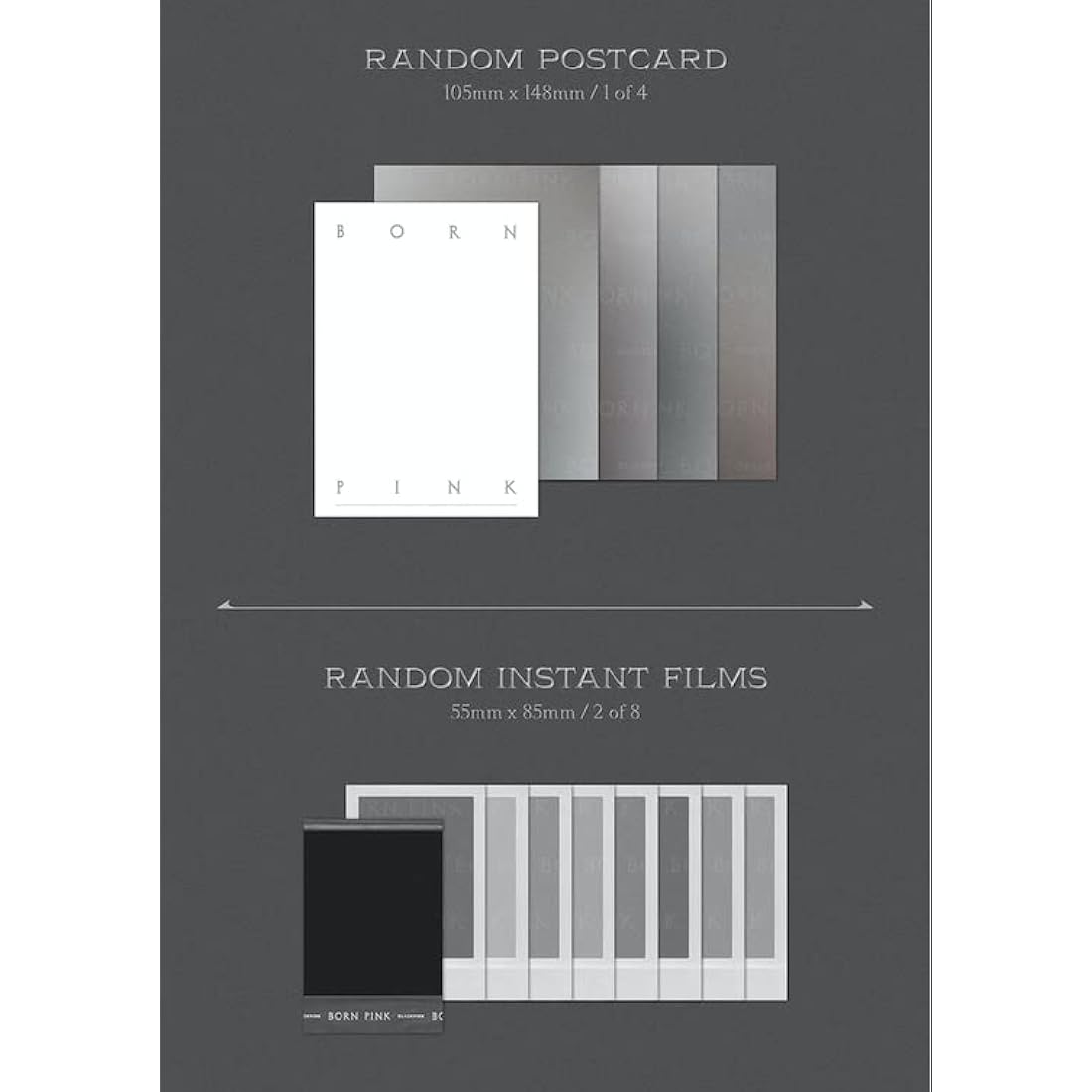 BLACKPINK - BORN PINK 2nd Album Gray Version Package Box Set