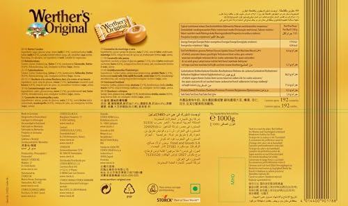 Werther's Original Cream Candies – 1kg Bulk Bag Caramel Sweets