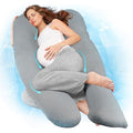 Nuliie U-Shaped Pregnancy Pillow | Full Body Support Cooling Fabric Cover