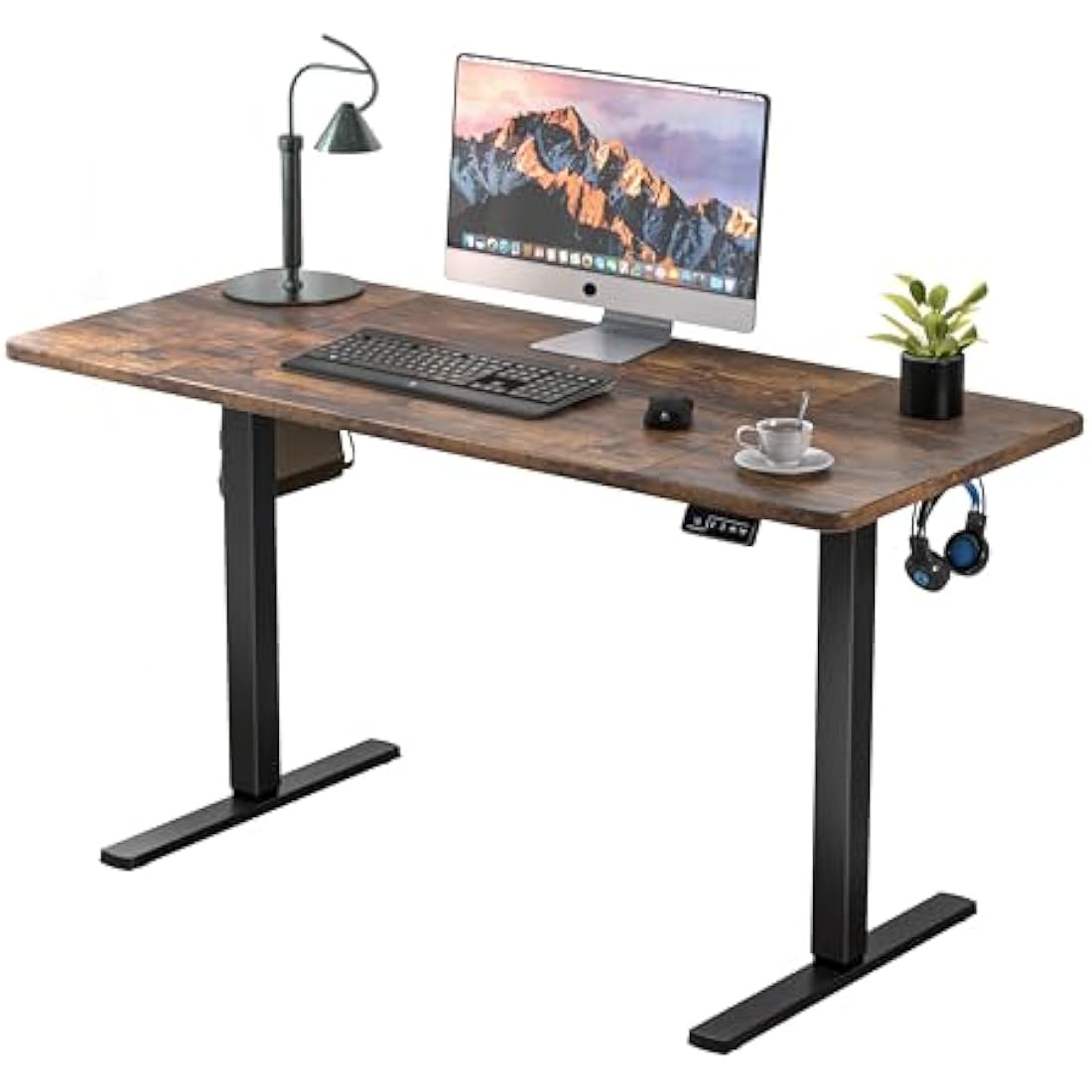 ERGOMAKER Electric Standing Desk – 140x60cm Height Adjustable Desk