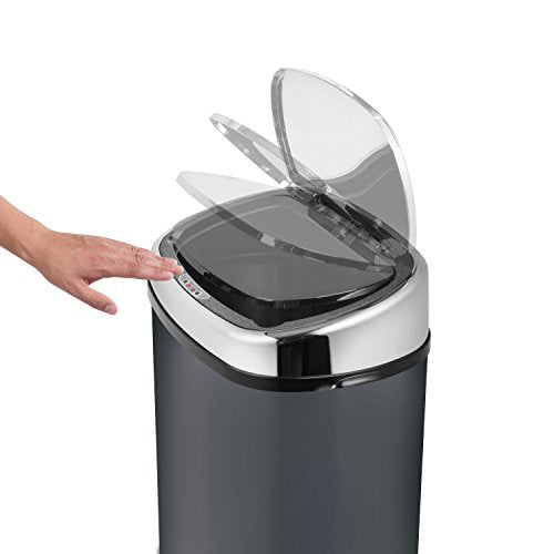 Tower T80902 Sensor Kitchen Bin | 58L Automatic Soft-Close - Charcoal