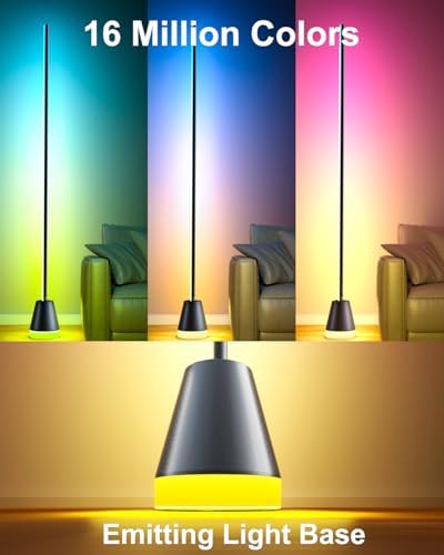 Keepsmile RGB Corner Floor Lamp – Smart LED Mood Light with Music Sync