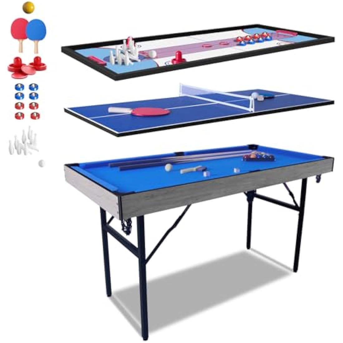 Jolof Store Multi-Game Table – Foldable Space-Saving Game Center
