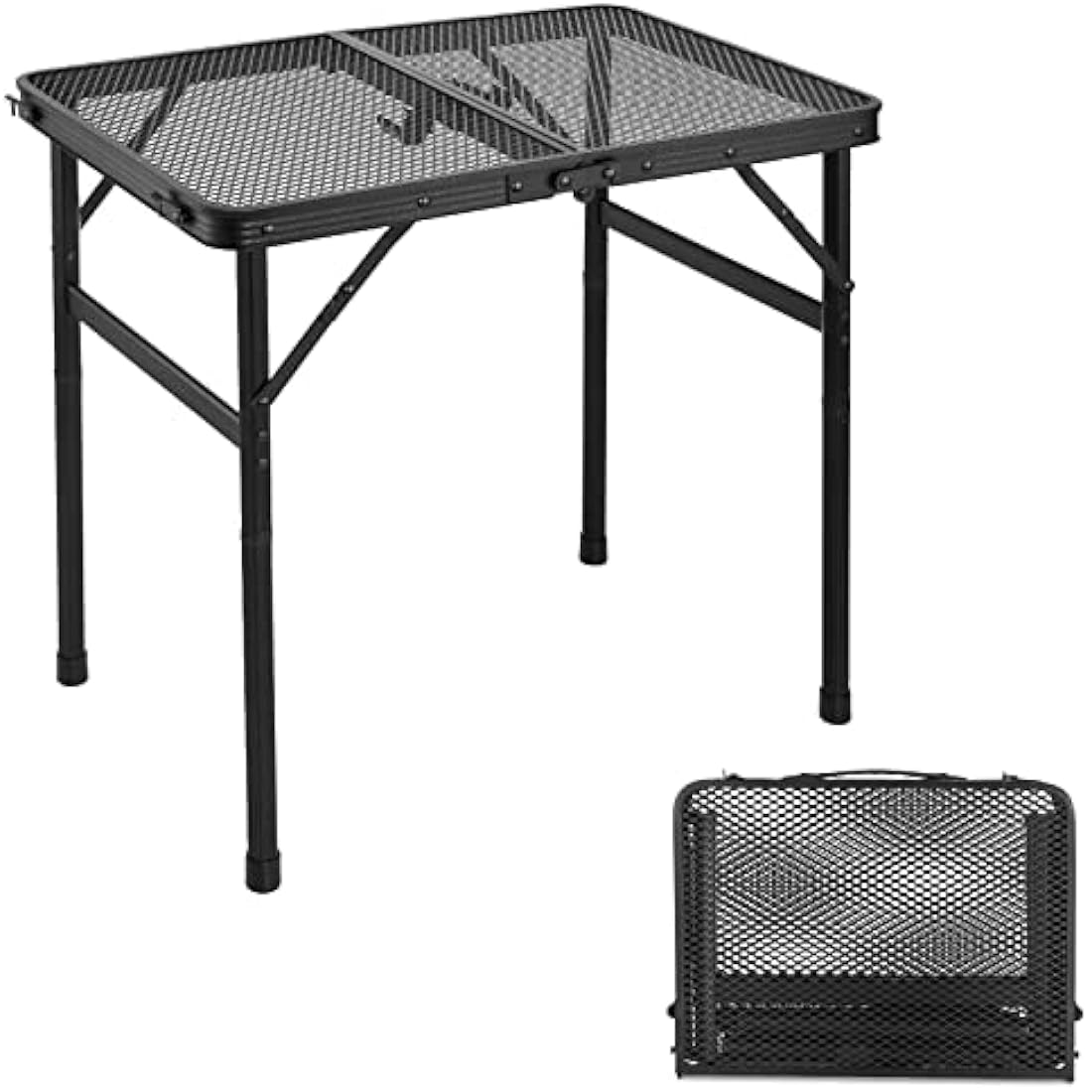 Odoland Portable Camping Table – Height Adjustable Aluminum Folding Table