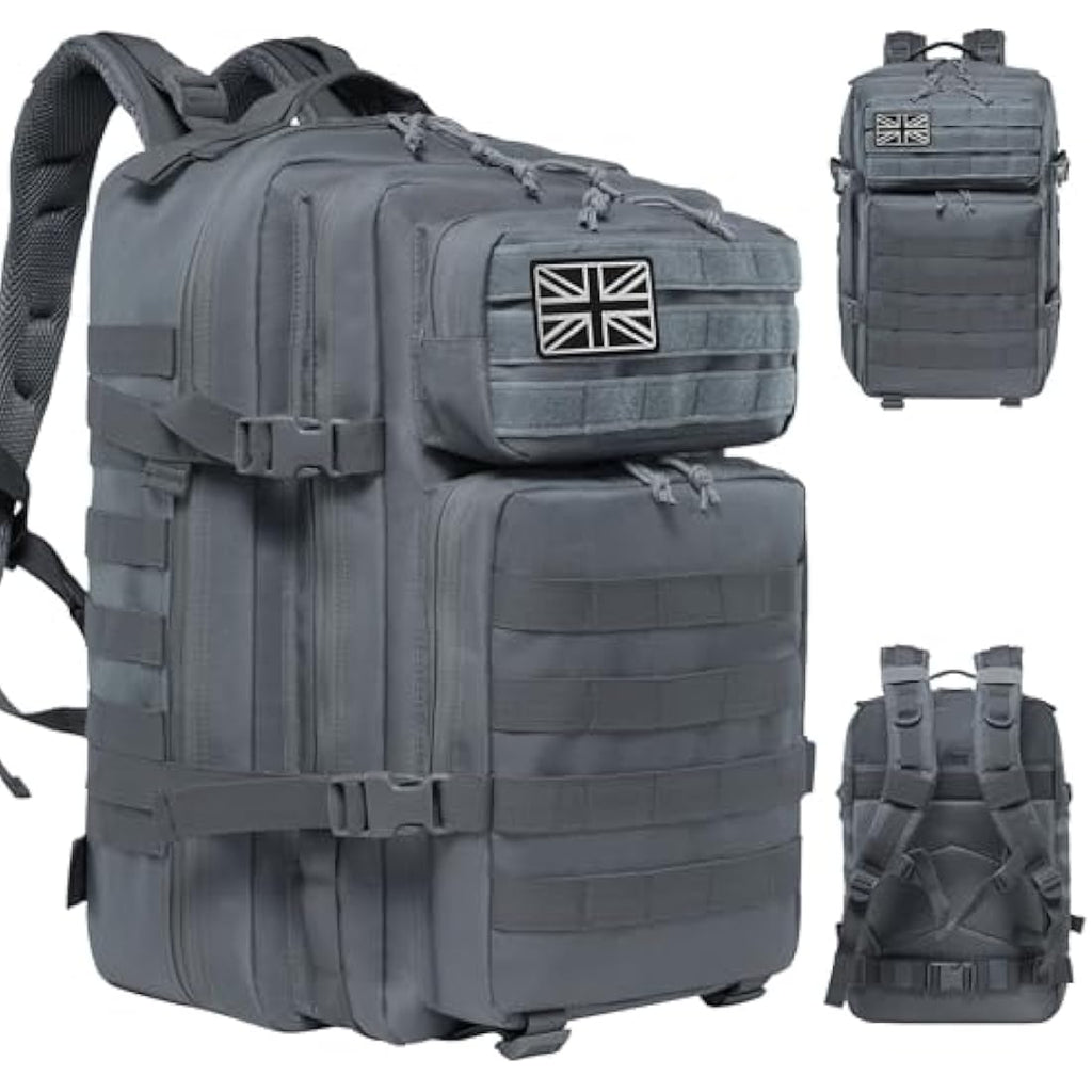 Delgeo 45L Military Tactical Backpack – Waterproof Molle Assault Pack