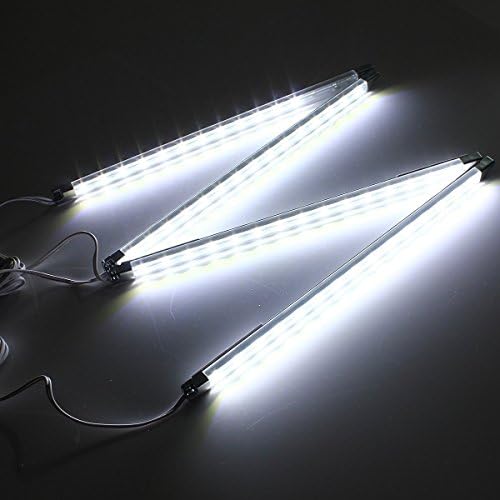 LED Under Cabinet Light Bars - 4 Pack 6000K Cool White Kit