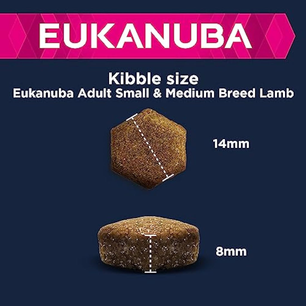 Eukanuba Adult Small & Medium Breed Lamb & Rice Dry Dog Food - 12kg