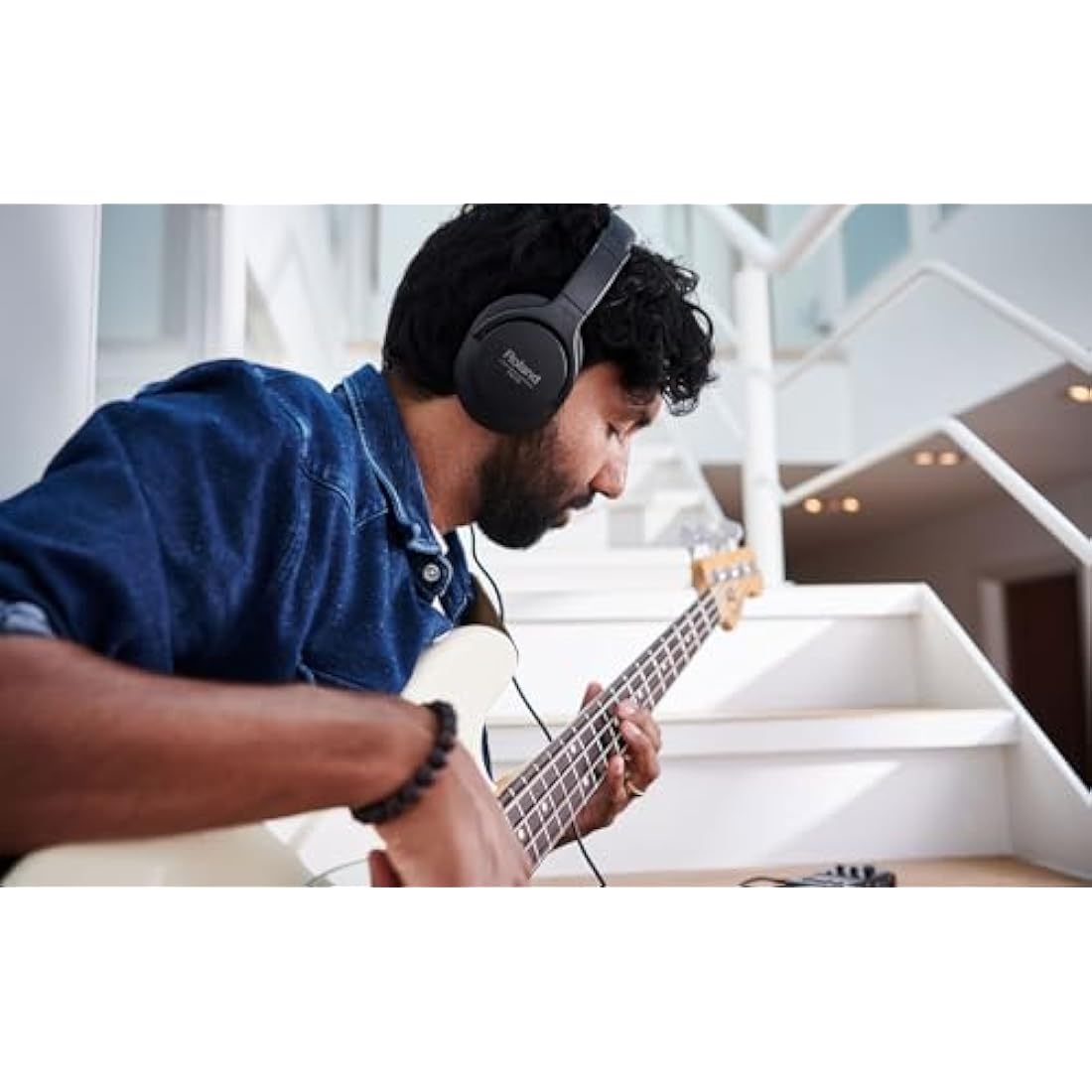 Roland RH-5 Over-Ear Closed-Back Monitor Headphones for Studio