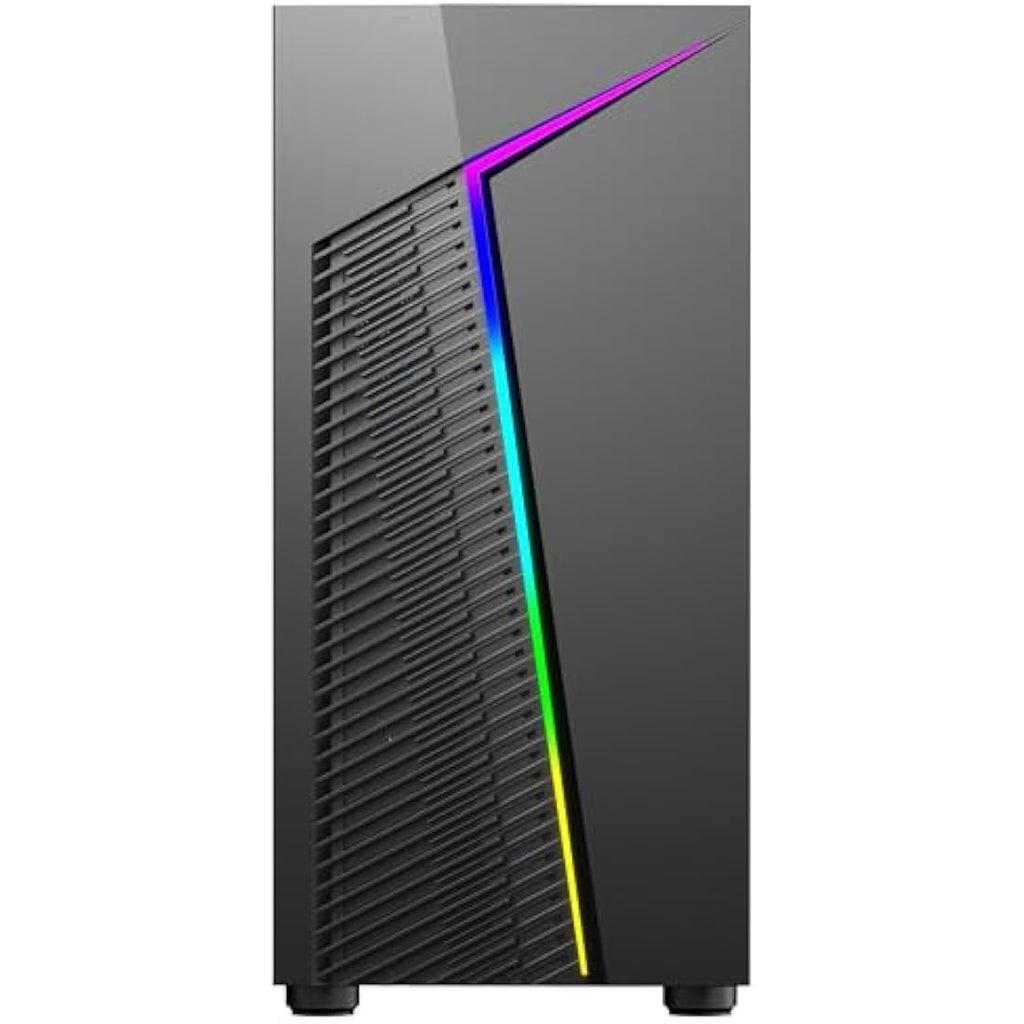CiT Alpha Micro-ATX Gaming Case - ARGB Infinity Fan & Tempered Glass