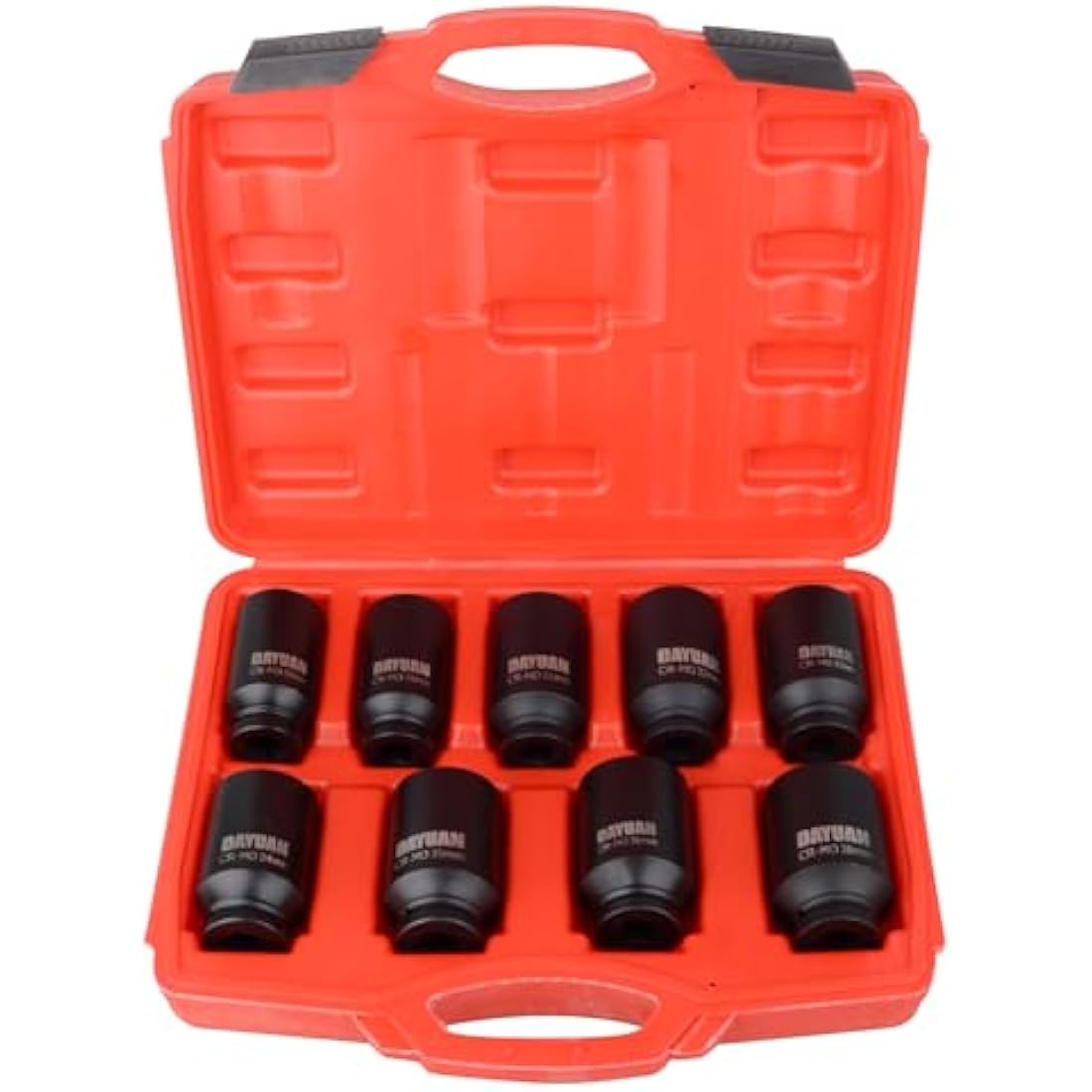 9-Piece Axle Hub Nut Impact Socket Set | 1/2" Drive 29-38mm
