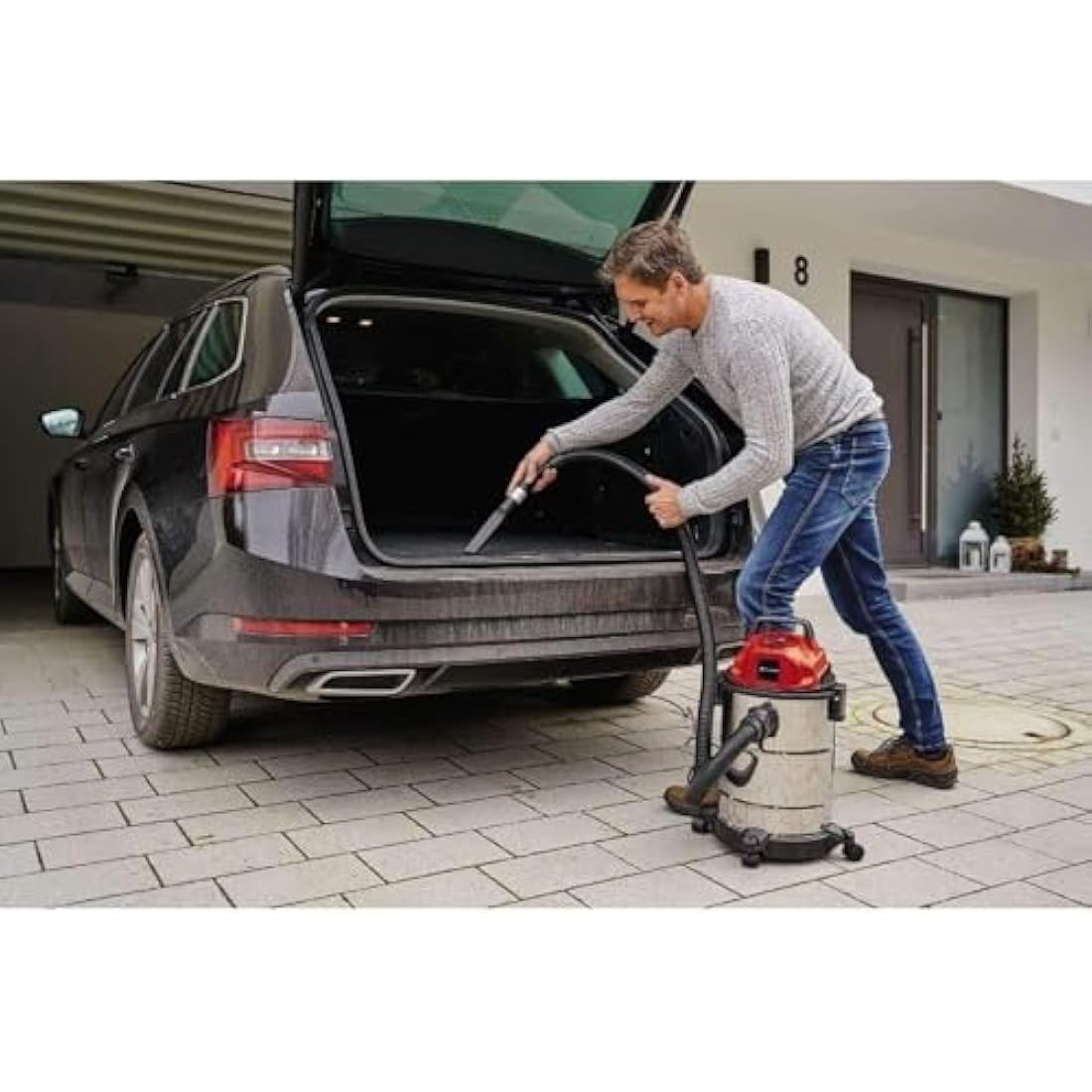Einhell TC-VC 1820 S Wet and Dry Vacuum Cleaner | 20L Stainless Steel