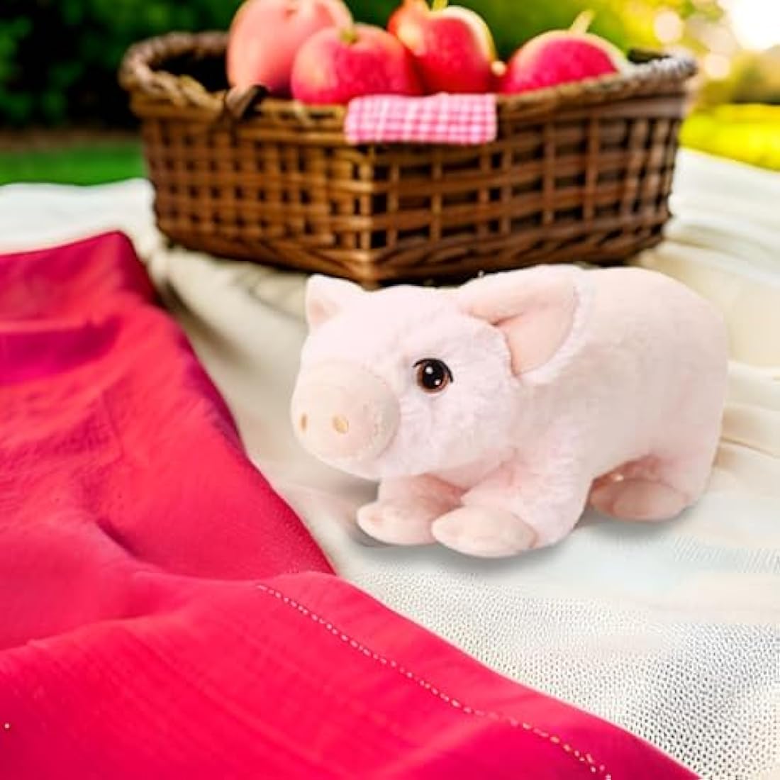 Deluxe Paws Pig Plush – 18cm Recycled Eco-Friendly Soft Cuddly Toy