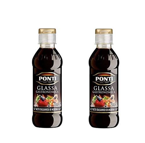 Ponti Aceto Balsamico di Modena Italian Glaze - 250ml (2 Pack)