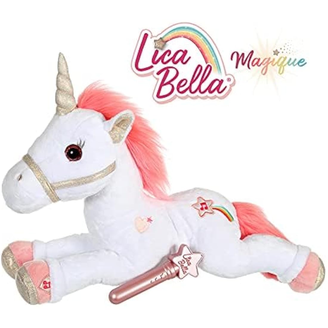 Gipsy Lica Bella Light-Up Musical Plush Unicorn - White Cuddly Toy