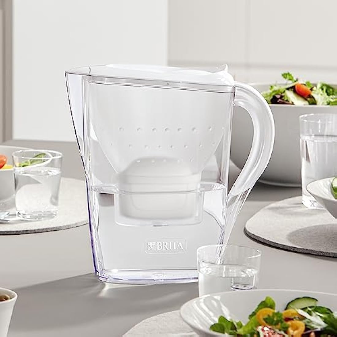 BRITA Marella Water Filter Jug White 2.4L | Includes 3 MAXTRA PRO Filters