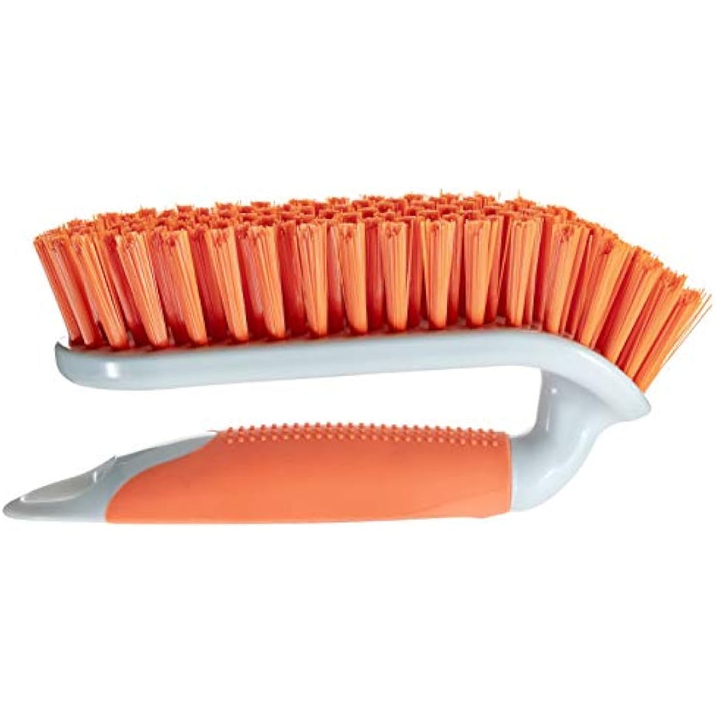 NCaan Heavy Duty Scrubbing Brush 2-Pack – Stiff Bristles & Non-Slip Grip