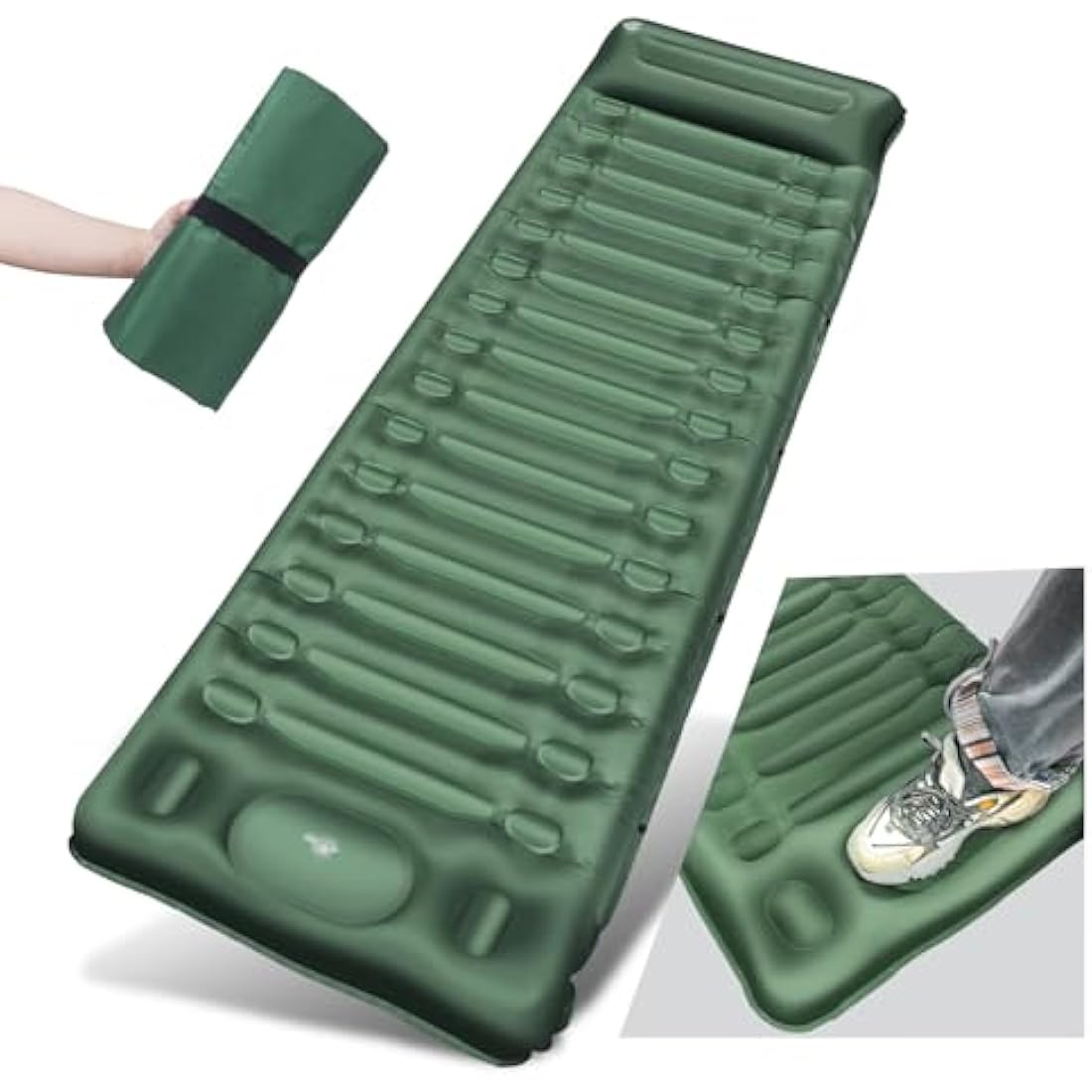 BLUEVER 14cm Self-Inflating Camping Mattress | Waterproof Sleeping Pad