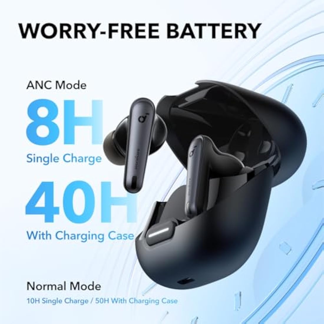 Soundcore Liberty 4 NC Wireless Earbuds | Adaptive Noise Cancelling - Black