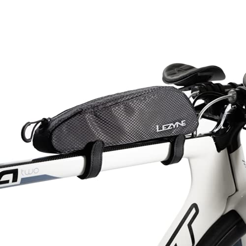 Lezyne Aero Frame Bag – Large Bicycle Tube Organizer, Black Nylon