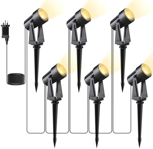 Svater 6-in-1 LED Garden Spotlights | 3000K IP65 Waterproof Landscape Lights