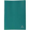 Exacompta A4 Display Book – 80 Anti-Glare Pockets, Green Polypropylene