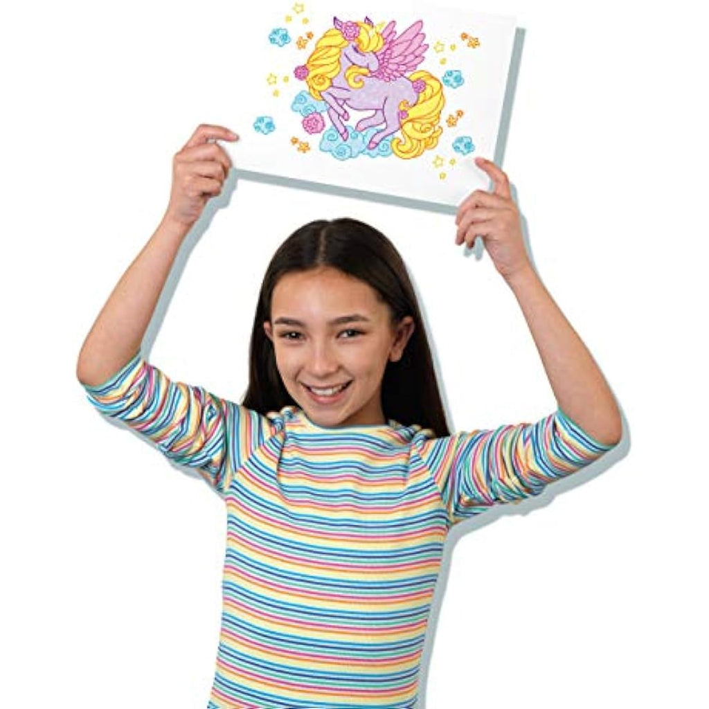 John Adams SuperGraph Drawing Station – Kids Arts & Crafts Tool, Red