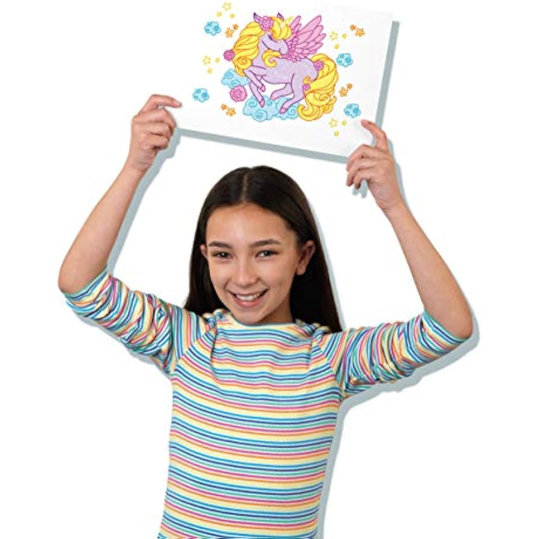 John Adams SuperGraph Drawing Station – Kids Arts & Crafts Tool, Red