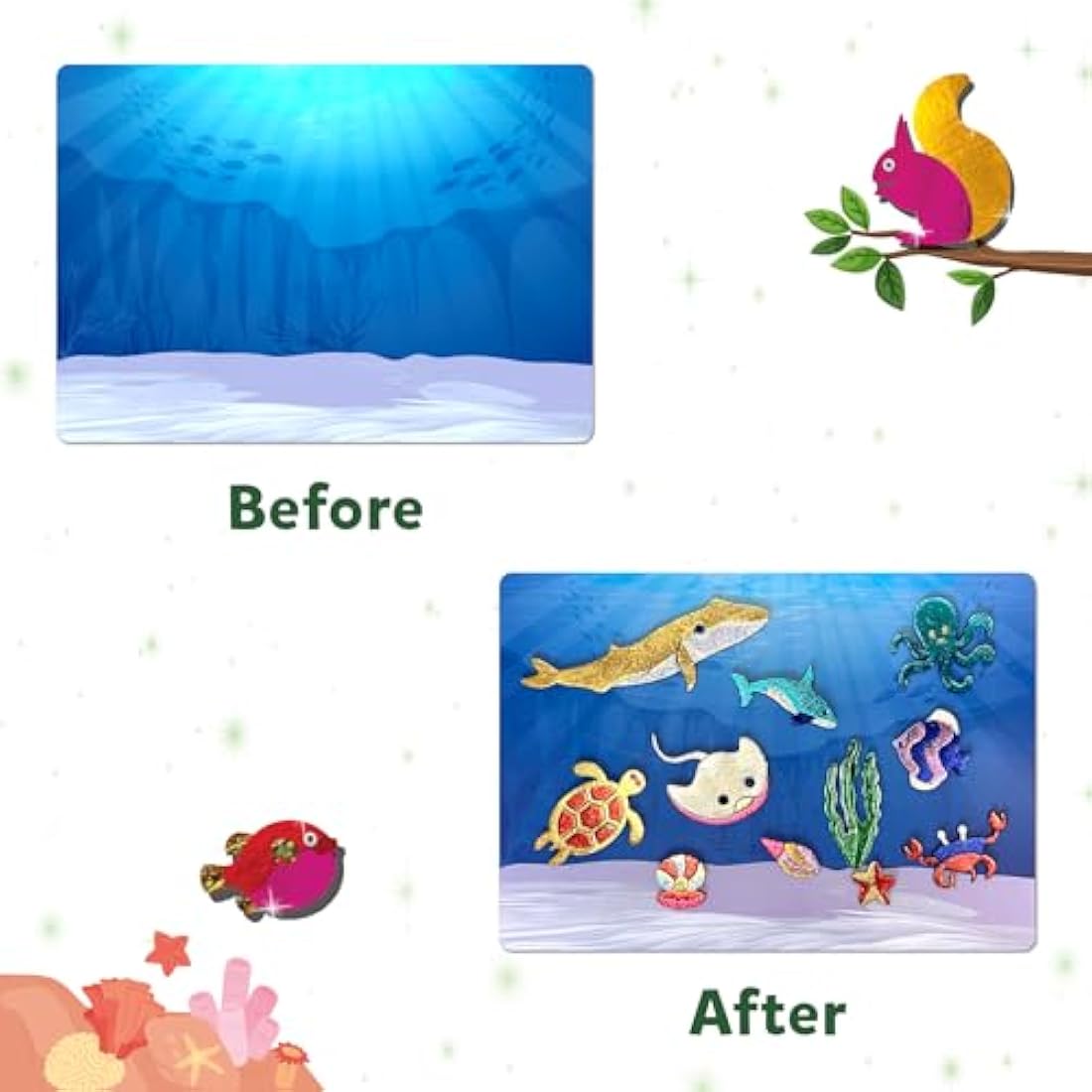 Skillmatics Foil Fun Animals Mega Pack – Mess-Free Art Kit for Kids