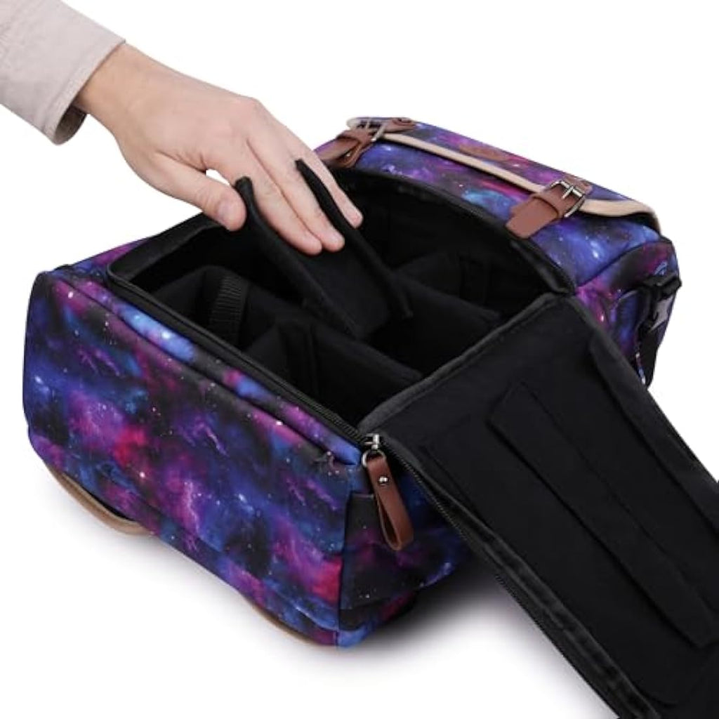 ENHANCE TCG Trading Card Storage Backpack - Deck Box & Playmat Holder, Galaxy