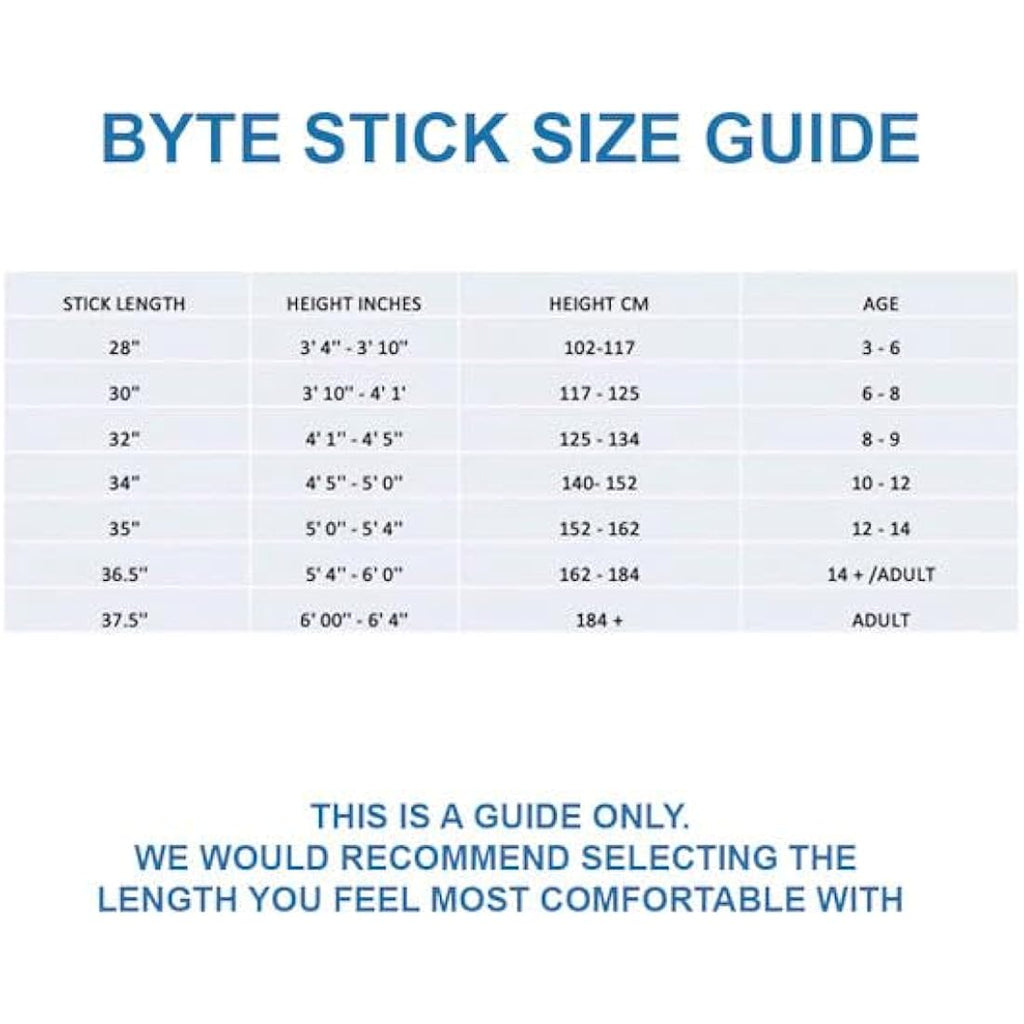 Byte HX2 Composite Field Hockey Stick – Junior Lightweight Blue Stick