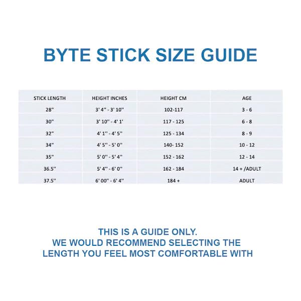 Byte HX2 Composite Field Hockey Stick – Junior Blue 5% Carbon 28"