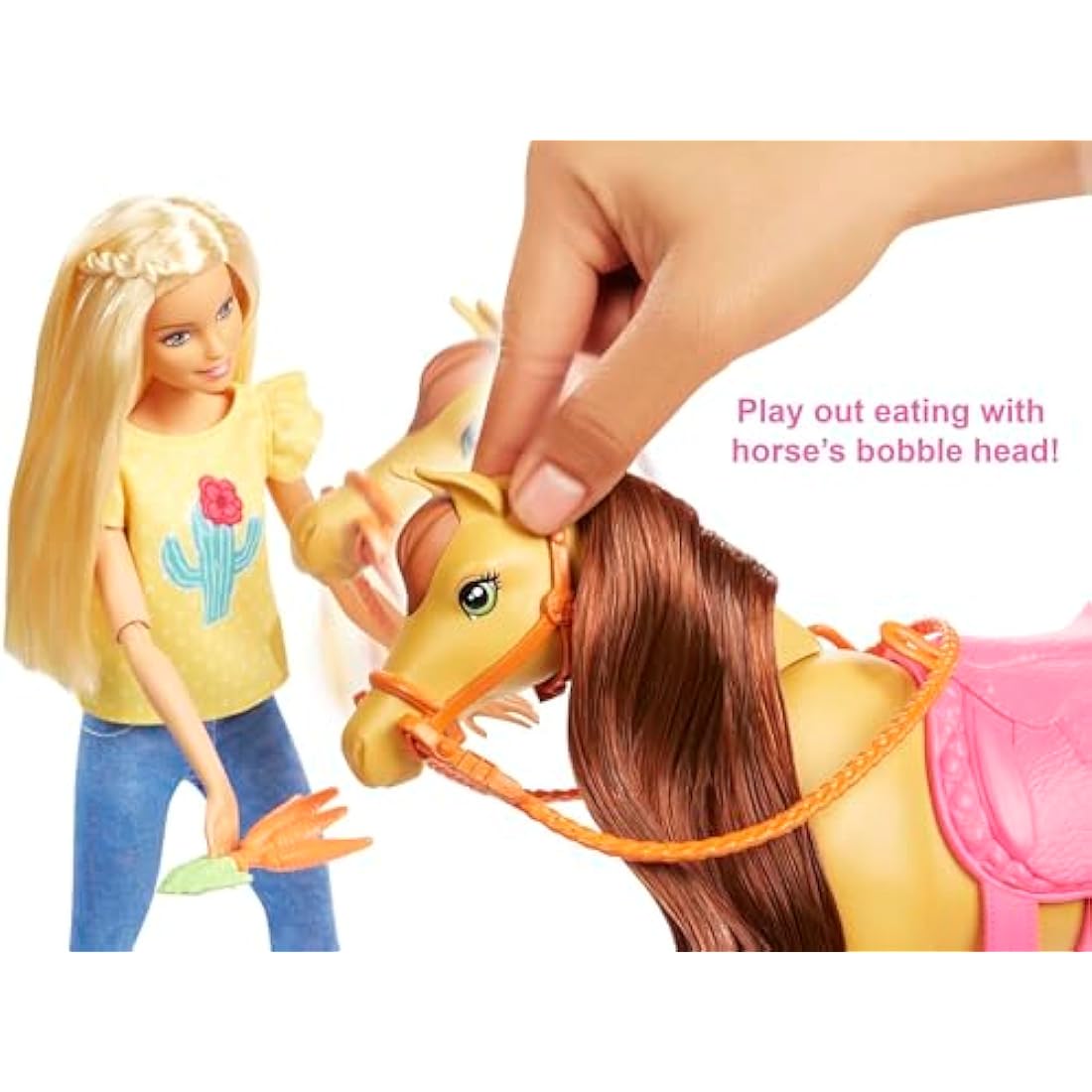 Barbie Hugs 'n Horses Playset with 2 Dolls, 2 Horses and 15+ Accessories