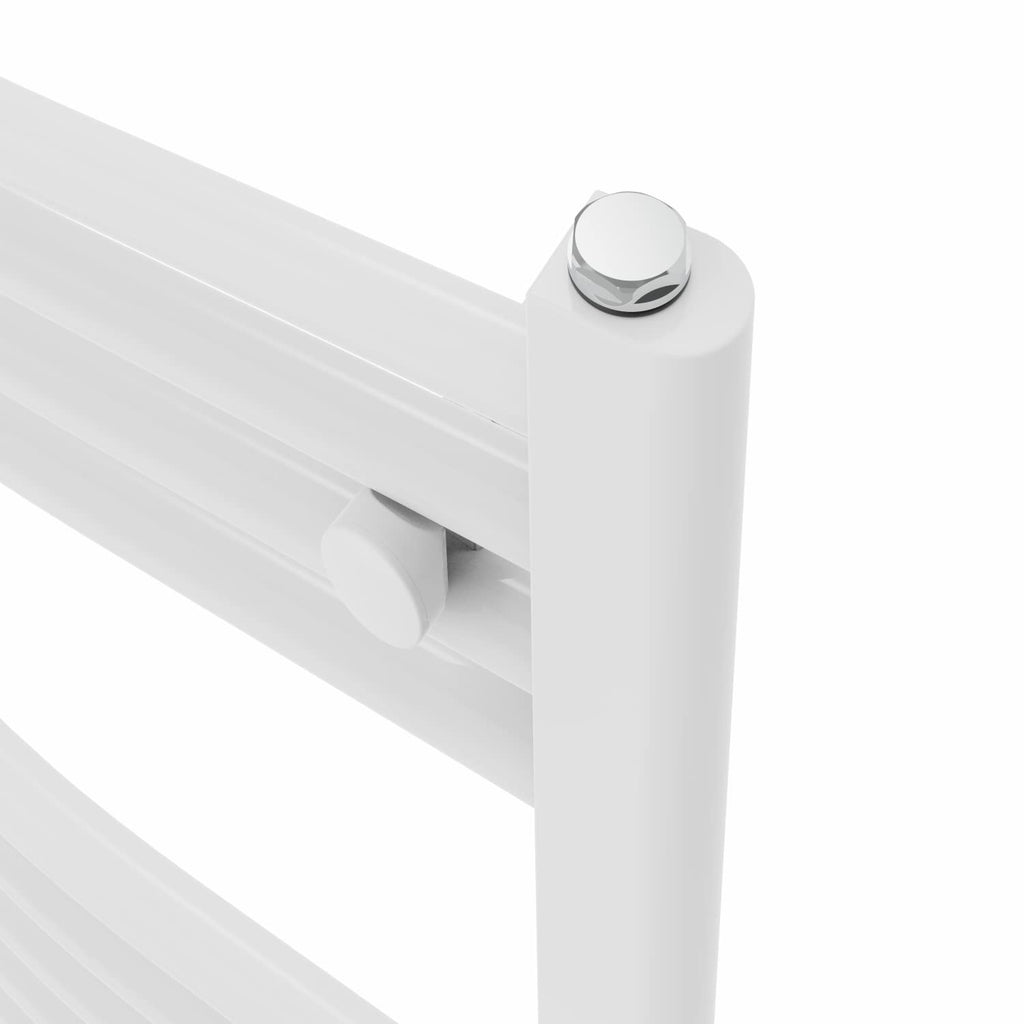 Warmehaus Curved Bathroom Heated Towel Rail Radiator White 1600x600mm - image 5