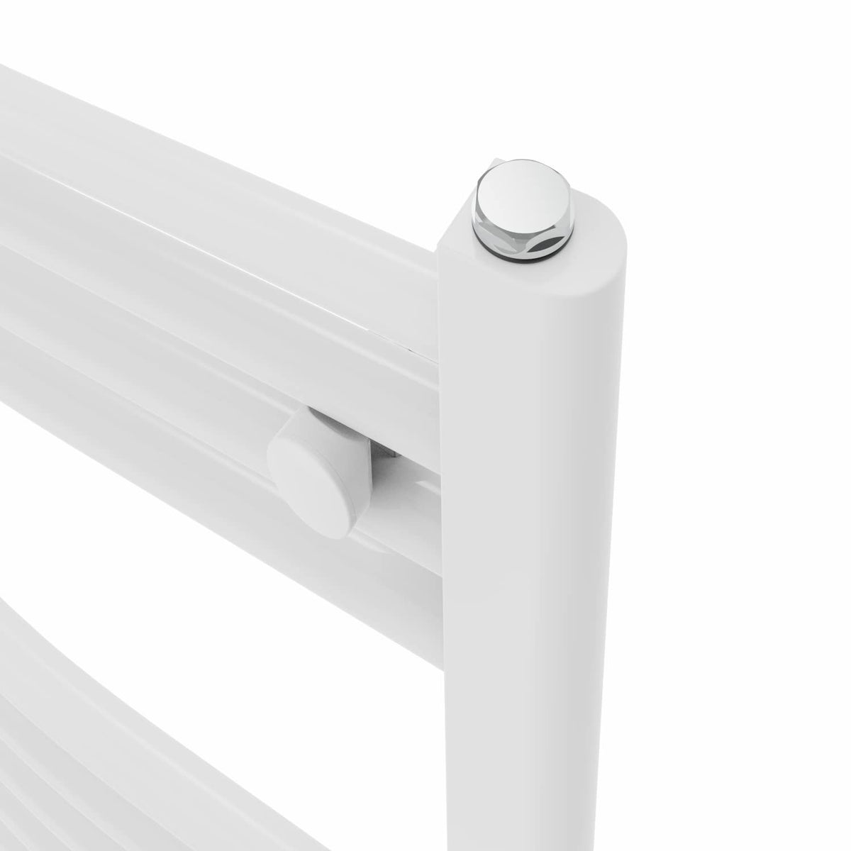 Warmehaus Curved Bathroom Heated Towel Rail Radiator White 1600x600mm - image 5