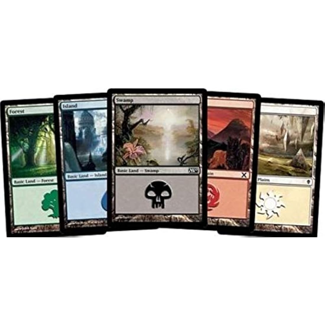 MTG Basic Lands Bulk Set – 500 Cards (100 of Each Type) by Jolof Store