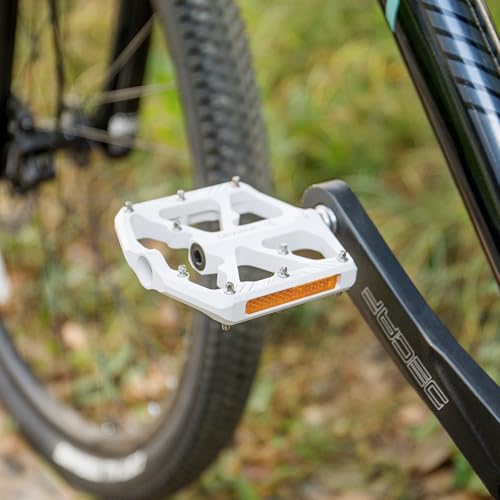 GEWAGE Aluminum Bike Pedals - 3 Sealed Bearings & Reflective Strips