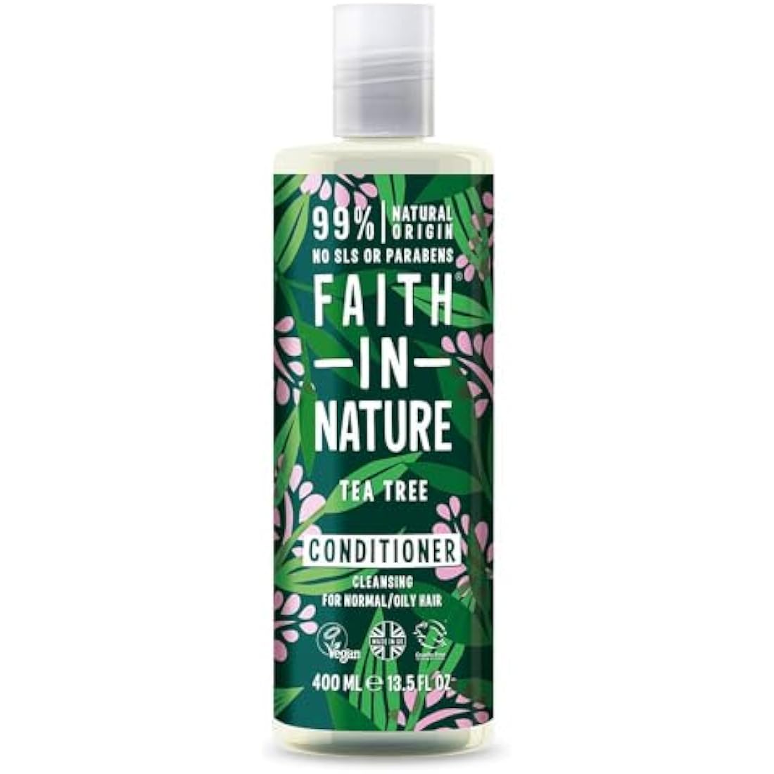 Faith In Nature Tea Tree Conditioner | Natural Cleansing for Oily Hair