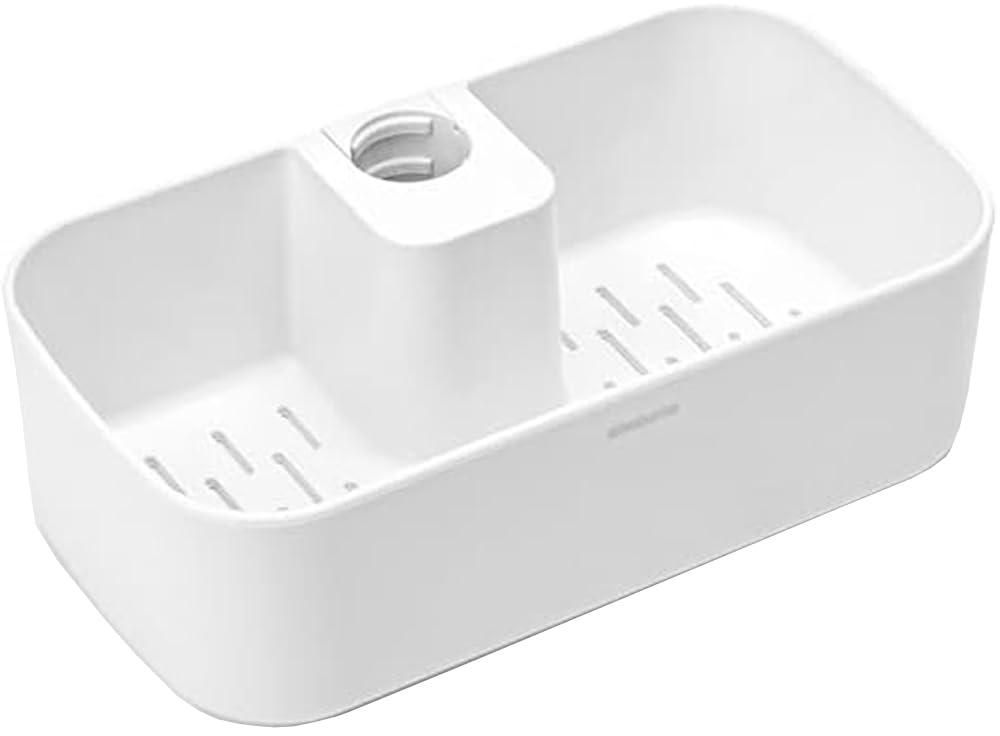 Brabantia Shower Caddy – No-Drill Bathroom Storage Organizer, White