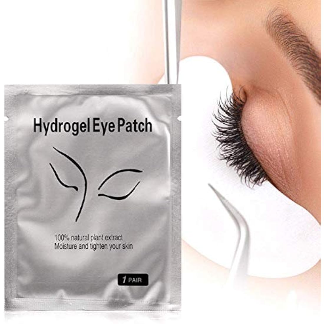 Yorgewd 100 Pairs Under Eye Gel Pads | Lint-Free Eyelash Extension Patches