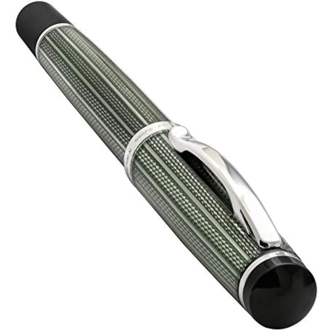 Xezo Incognito Fountain Pen | Fine Nib | Zinc Green & Platinum Plating