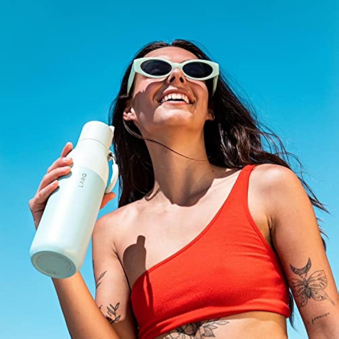 LARQ Flip Top 17oz Insulated Stainless Steel Water Bottle – Seaside Mint