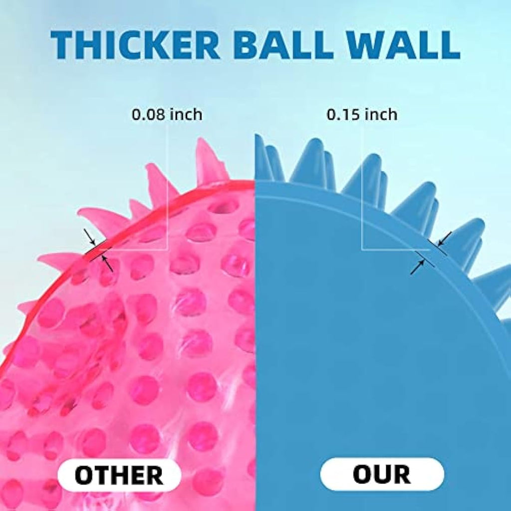 Squeaky Dog Balls – Indestructible 4 Pack for Large Dogs