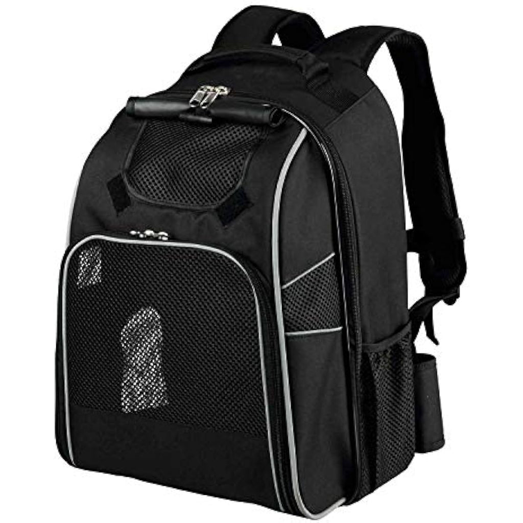 TRIXIE William Dog Backpack – Ergonomic Polyester Pet Carrier, Black