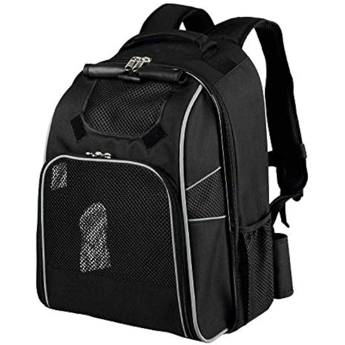 TRIXIE William Dog Backpack – Ergonomic Polyester Pet Carrier, Black