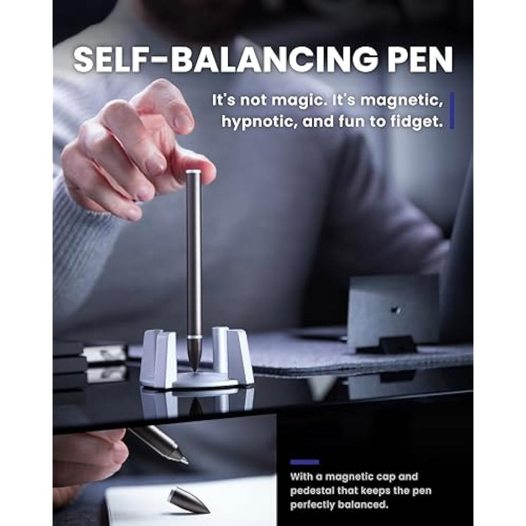 Novium Hoverpen – Luxury Magnetic Executive Ballpoint Pen for Desk