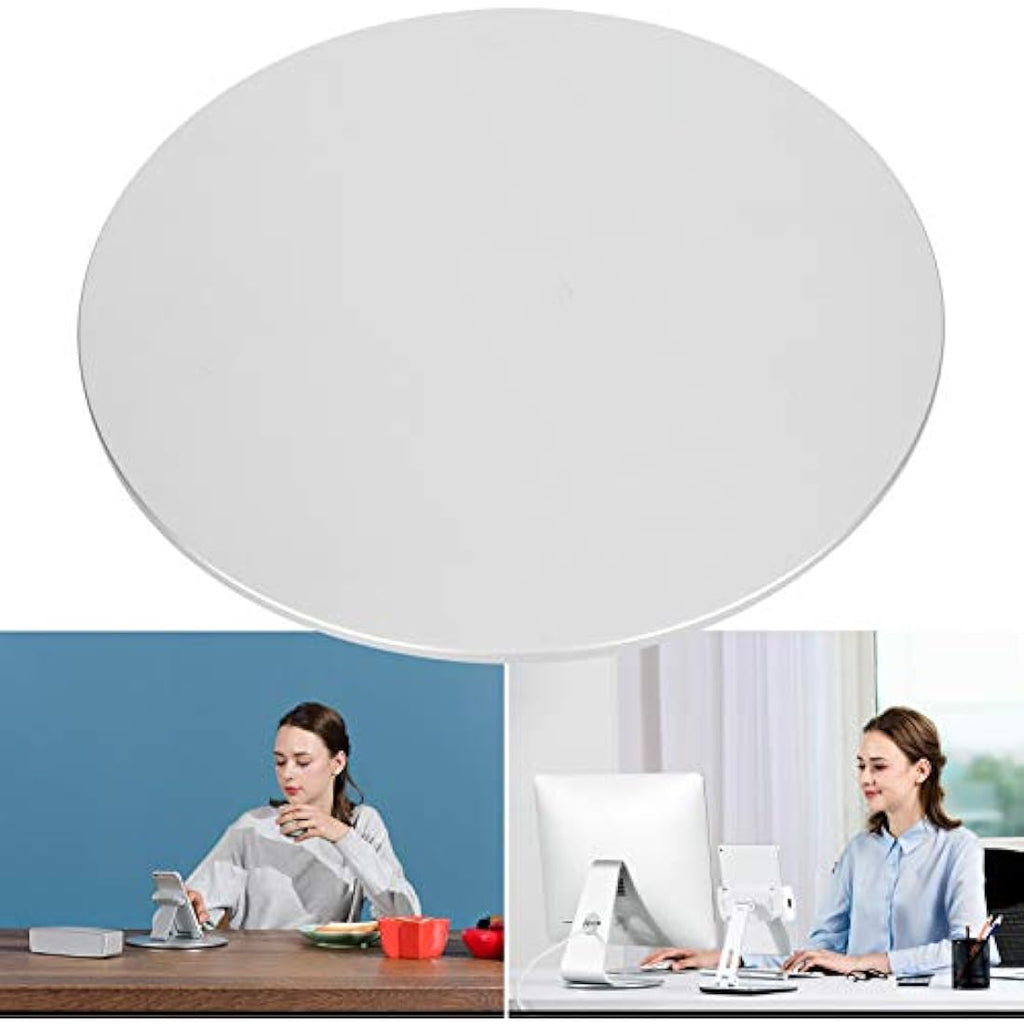 Jolof Store 360° Monitor Swivel Base – Silver Aluminum Rotating Stand