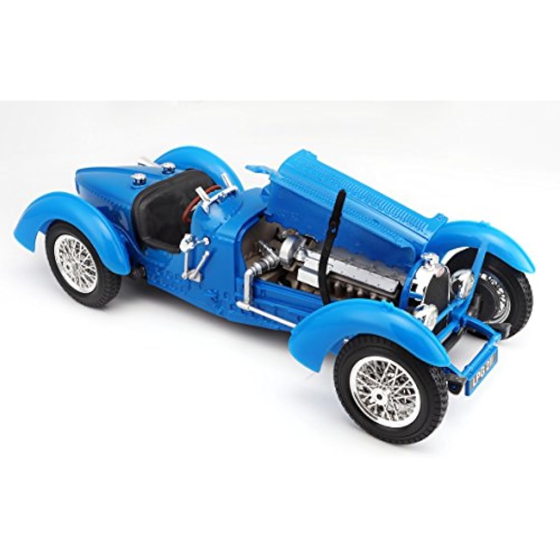 Bugatti Type 59 Vintage Diecast Model Car – Blue – 1:18 Scale