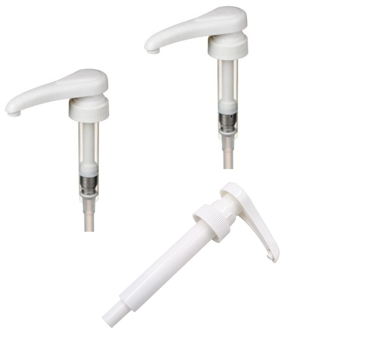 Adems Syrup Pumps for Sweetbird & Starbucks - White 28-410 (3 Pack)