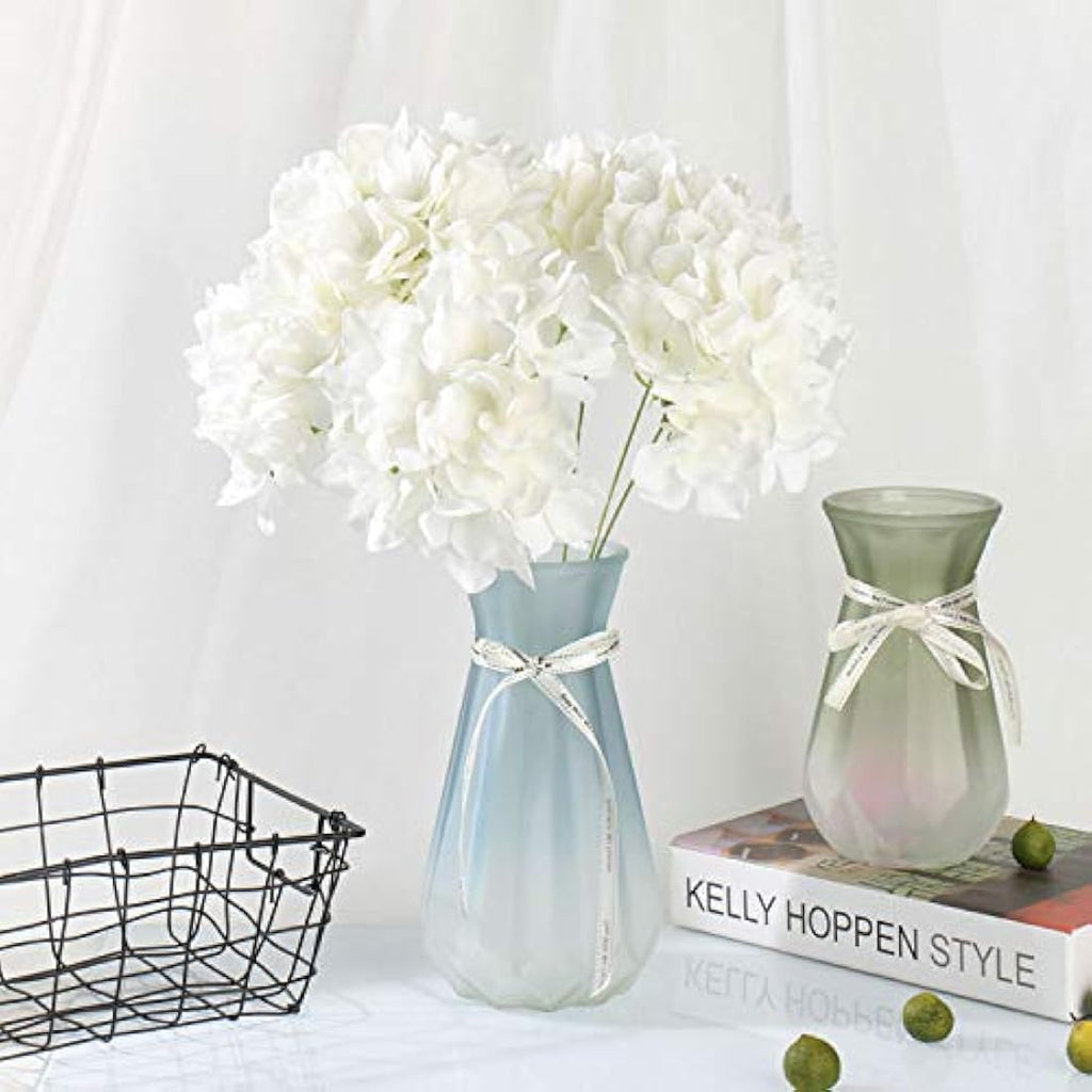 Silk Hydrangea Heads with Stems - 25 Pack Artificial Flowers
